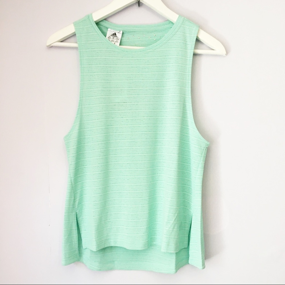 ADIDAS Climachill Chill Tank Top XS Mint Green